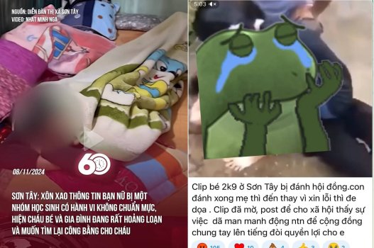 Clip sex nữ sinh lớp 8 ở Sơn Tây đang gây phẫn nộ