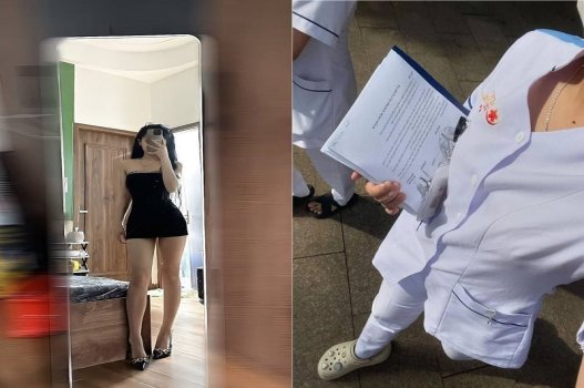 Em nữ sinh trường Y với đôi chân dài