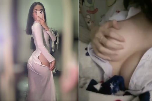 Mông to tròn trong trang phục áo dài sexy